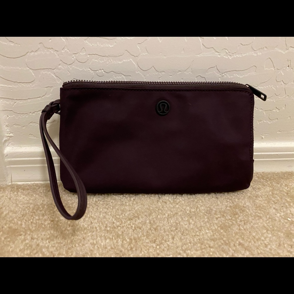 Lululemon burgundy clutch